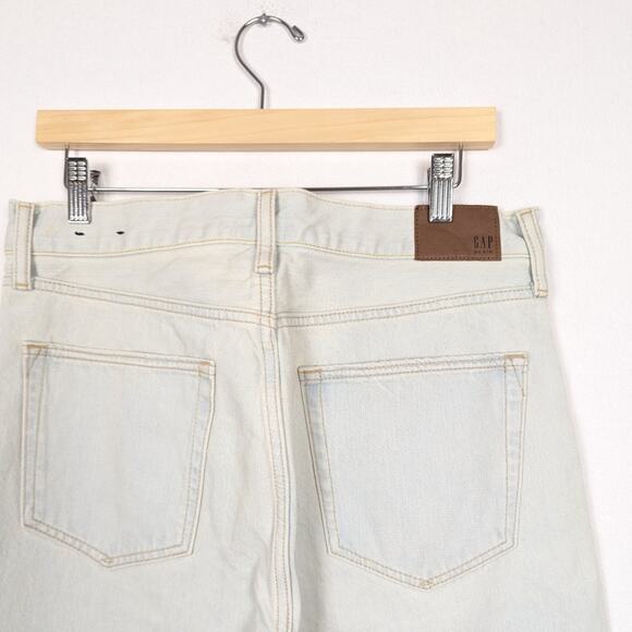 GAP Men's Jean Light Wash Blue Easy Fit Slim Straight Leg Jeans Size 31x30 - Picture 6 of 10